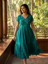 Tew Soft Roman Fancy Gown Collection Best Wholesale Shop In Surat